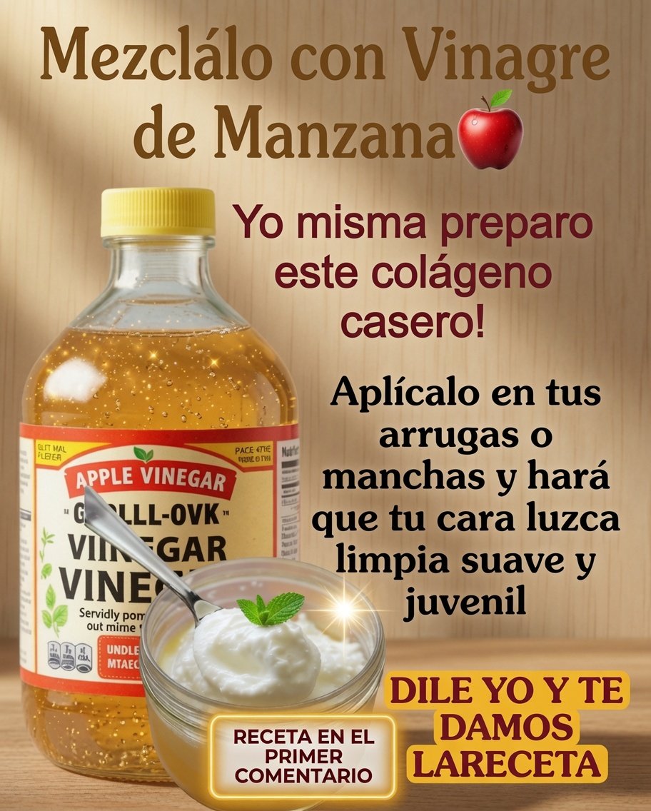 Colágeno Casero con Vinagre de Manzana
