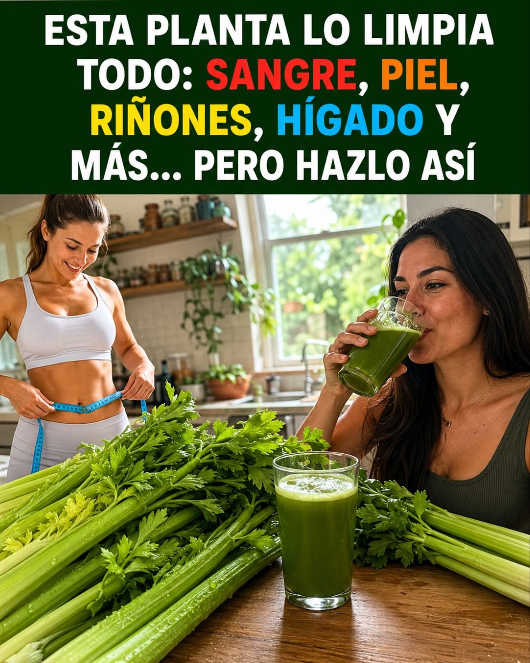 Jugo de apio natural