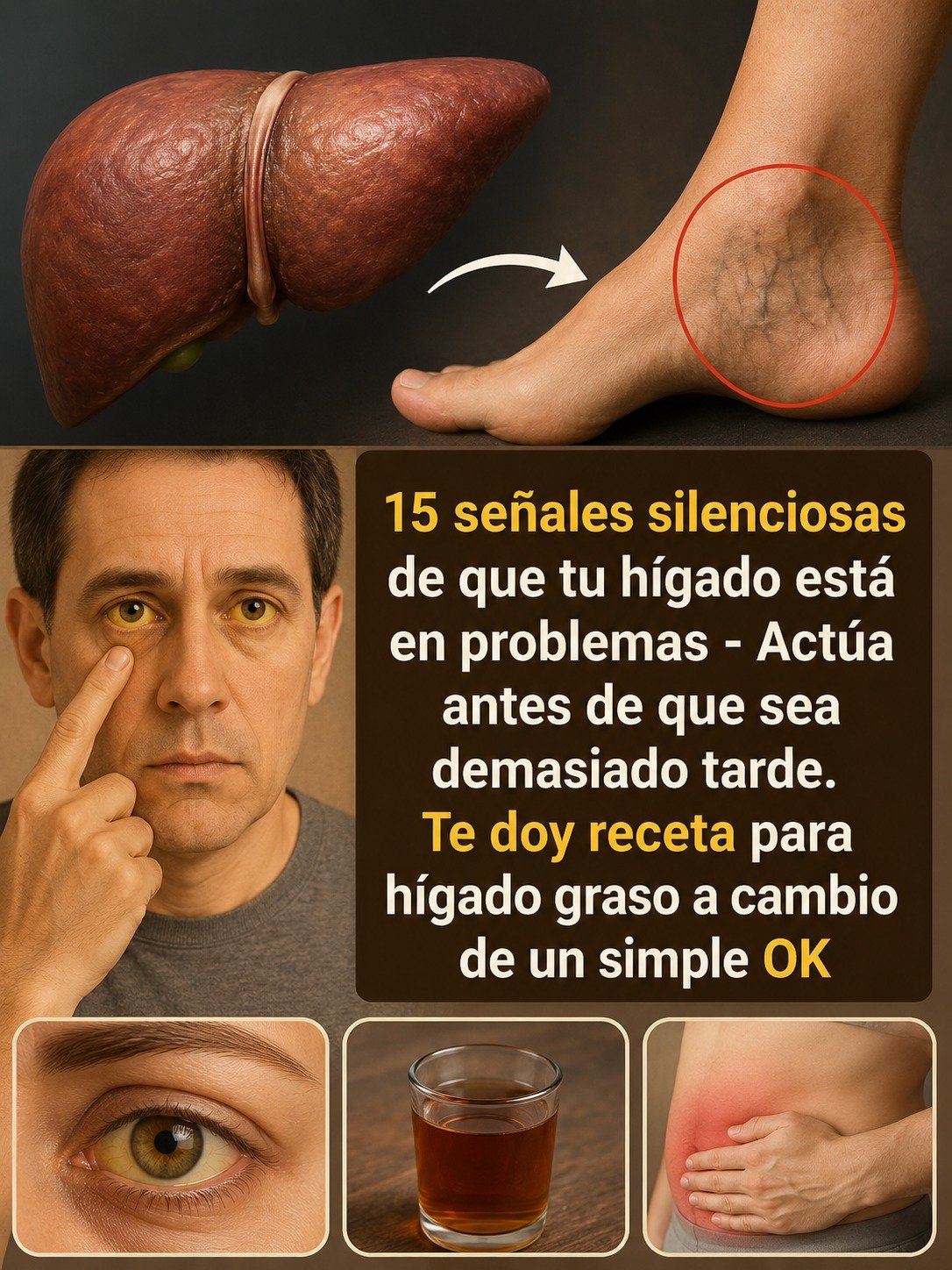 Síntomas de problemas hepáticos