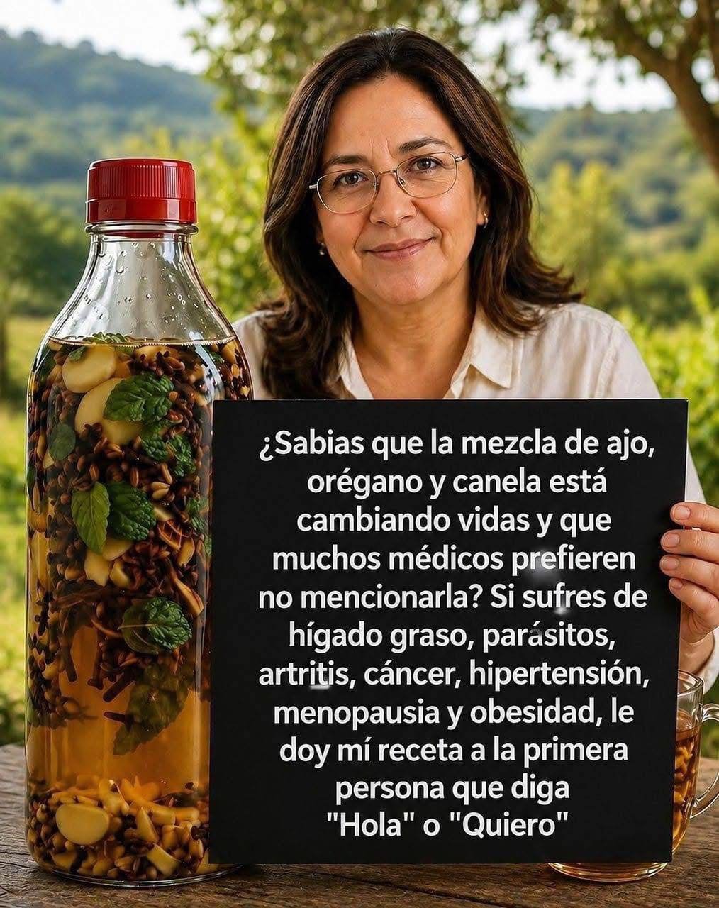 Combinación de ajo, orégano y canela