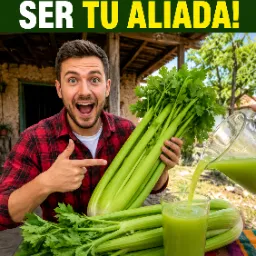 Batido de apio fresco