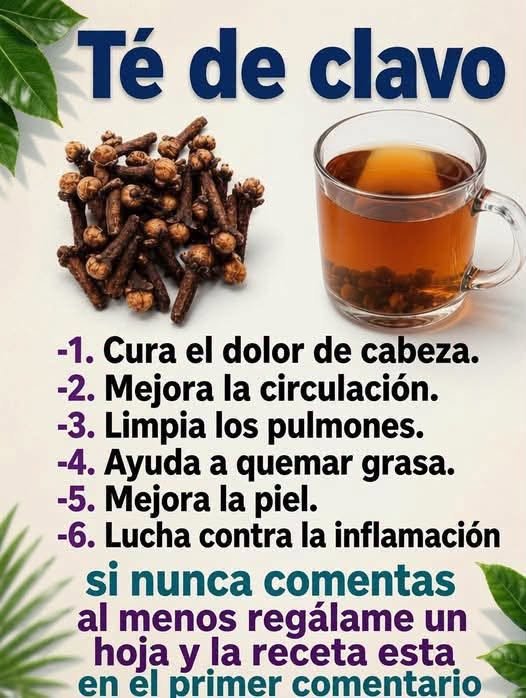 Beneficios del té de clavo