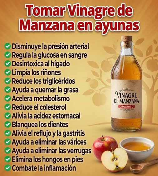 Vinagre de manzana y canela