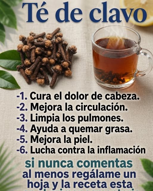 Té de clavo con clavos de olor