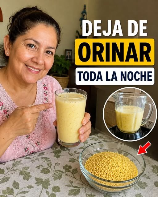 Bebida de mijo para mejorar la micción nocturna