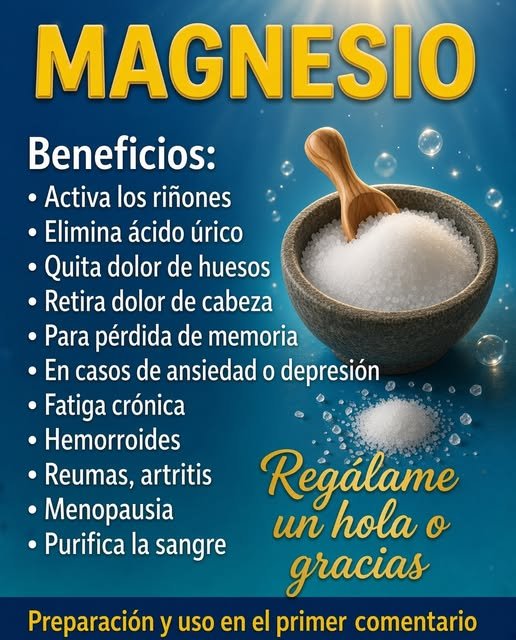 Beneficios del magnesio para la salud