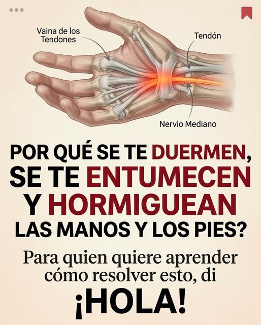 Hombre con adormecimiento en manos