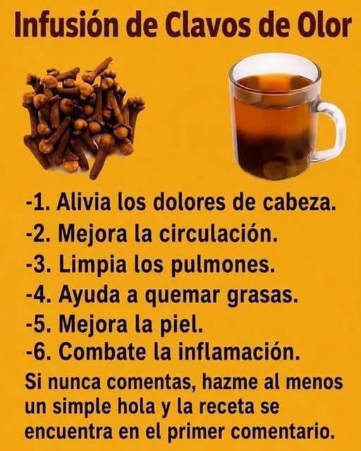 Infusión de clavo de olor y miel