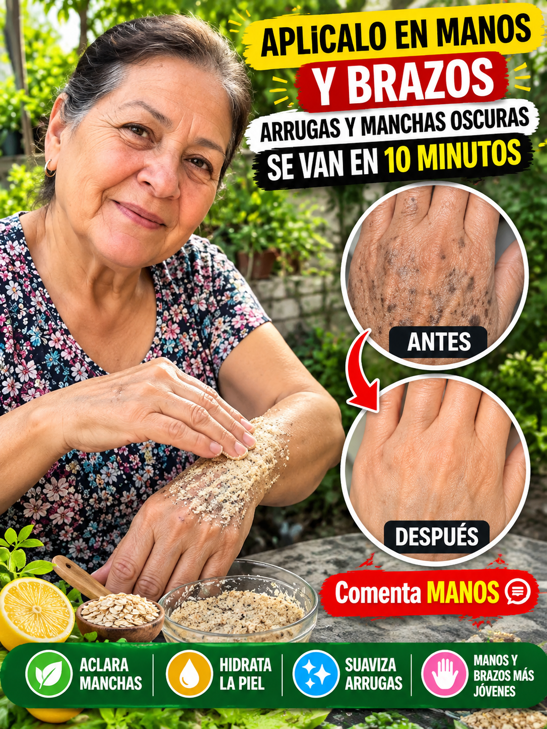 Ingredientes naturales para mascarilla casera