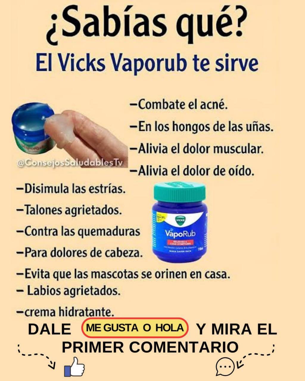 Usos alternativos de Vicks VapoRub