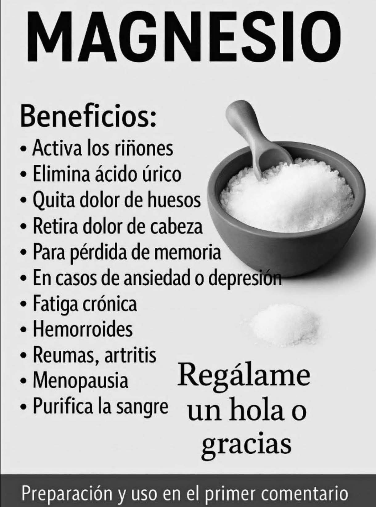 Beneficios del Magnesio