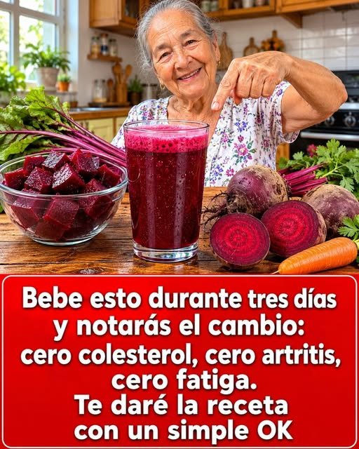 Jugo de remolacha y otros ingredientes saludables