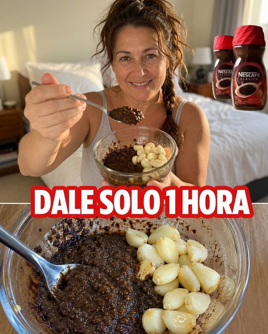 Mezcla de café y ajo