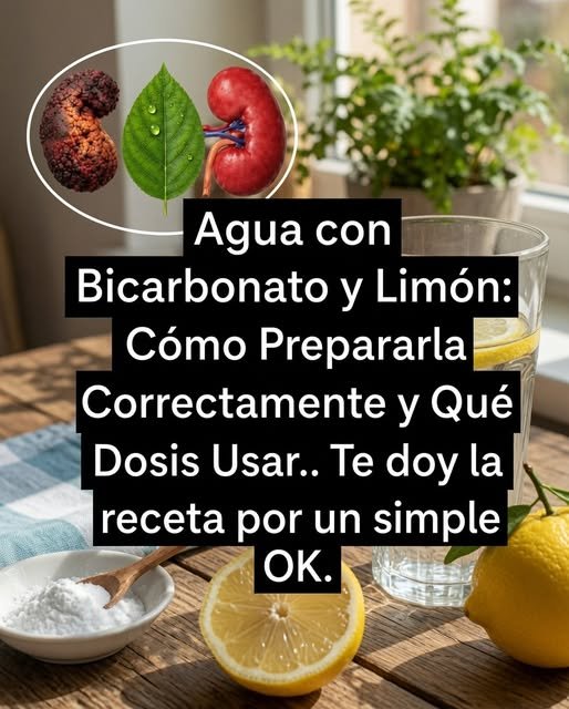 Bicarbonato y Limón en Agua