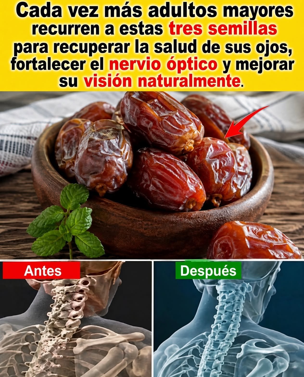 Dátiles en un tazón