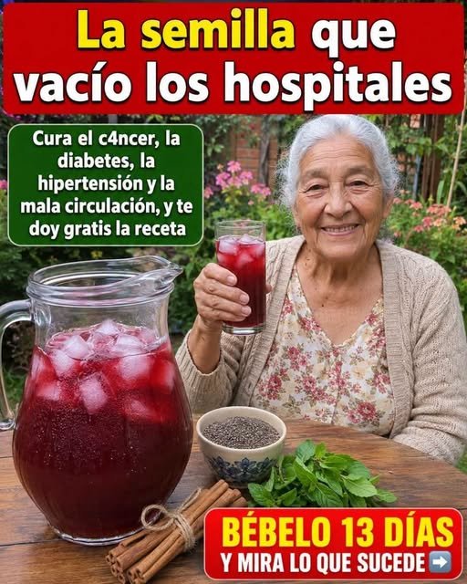 Semillas naturales y bebida saludable