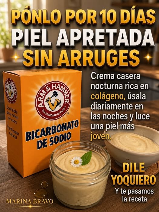 Crema casera de colágeno natural