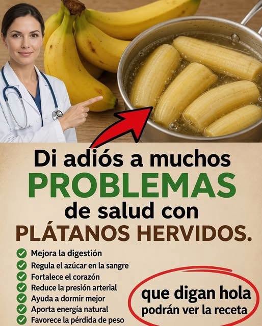 Beneficios de hervir plátanos para la salud