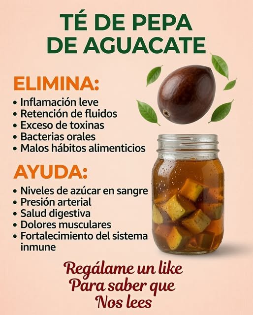 Té de Pepa de Aguacate
