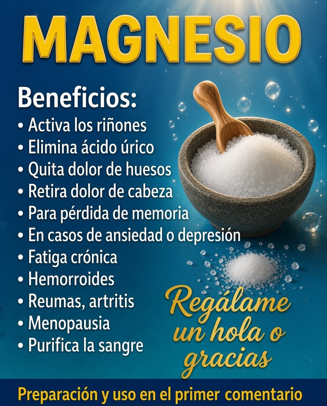 Magnesio y sus beneficios para la salud