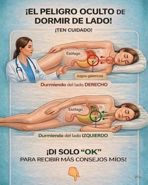 Comparación entre dormir del lado derecho y el lado izquierdo