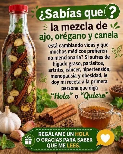 Mezcla de Ajo Orégano y Canela