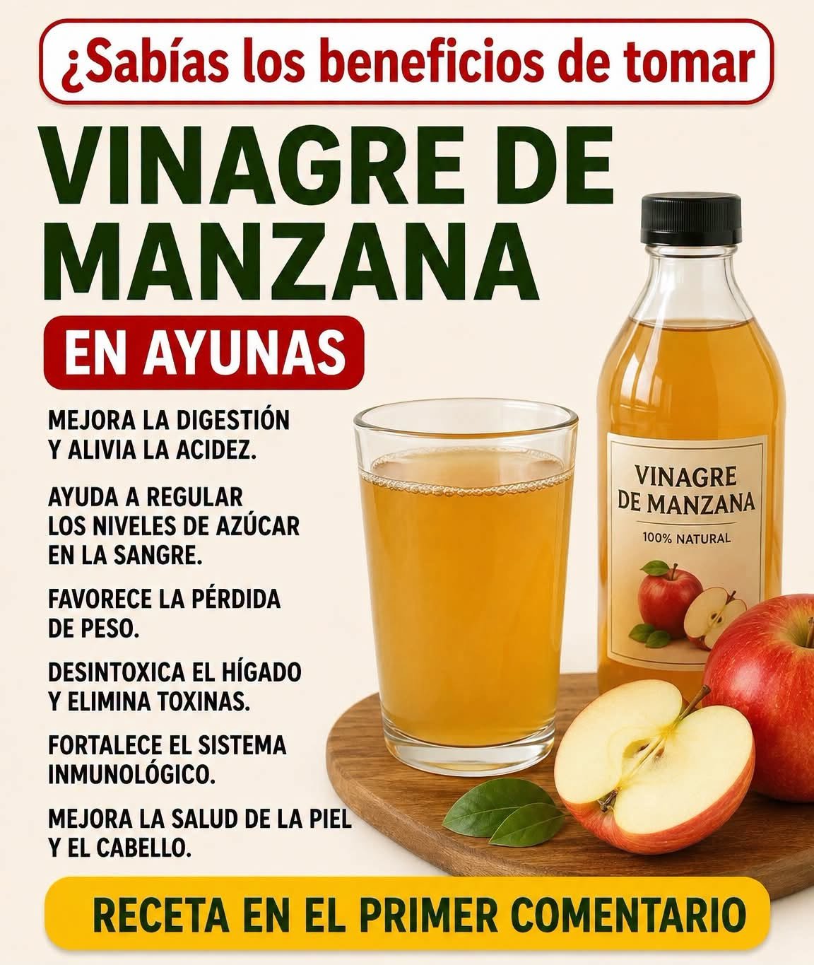 Beneficios del vinagre de manzana