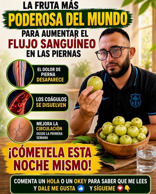 Fruta poderosa que mejora la circulación