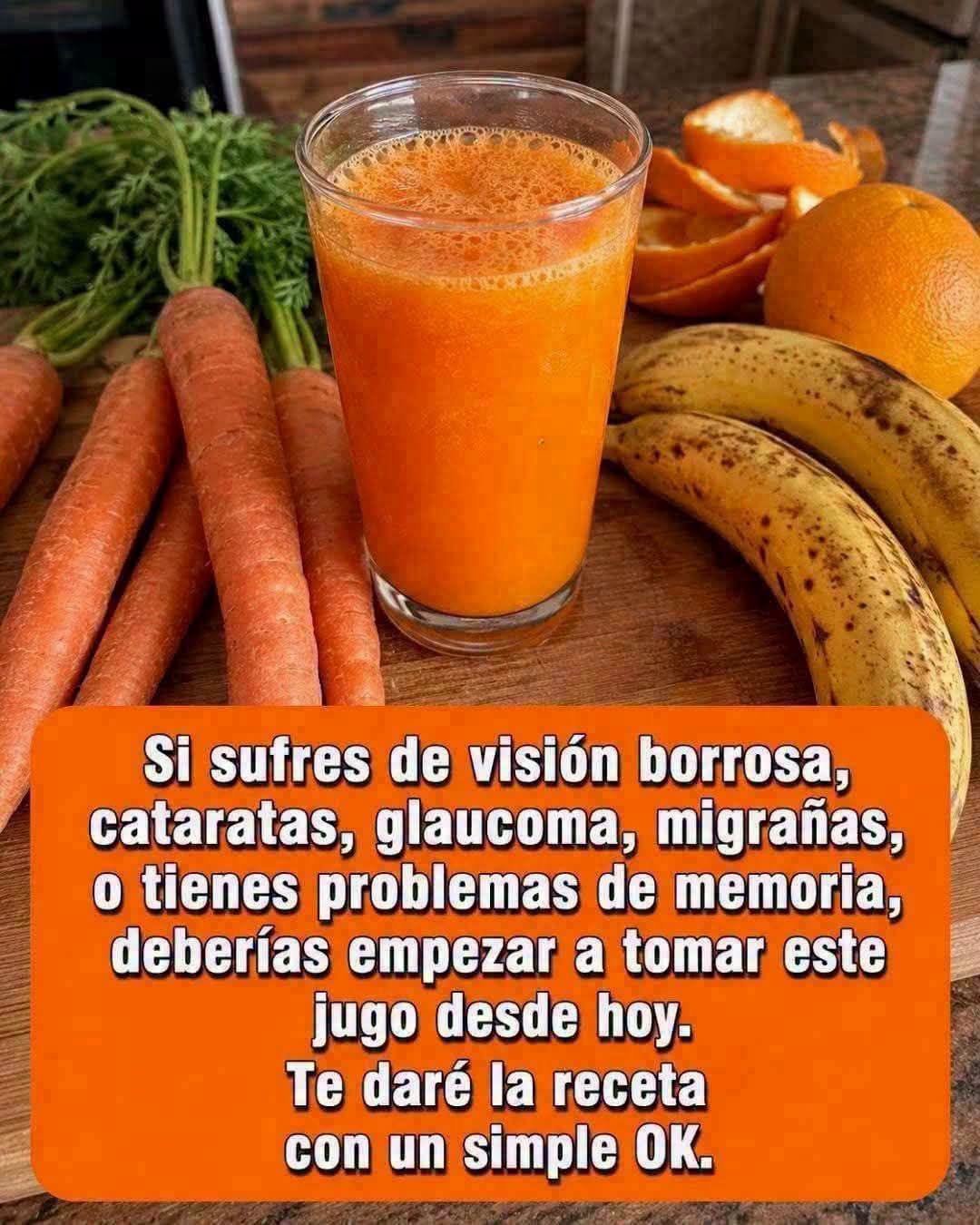 Jugo de Zanahoria y Frutas