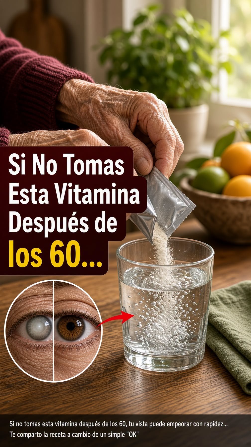 Bebida natural revitalizante para cuidar la vista