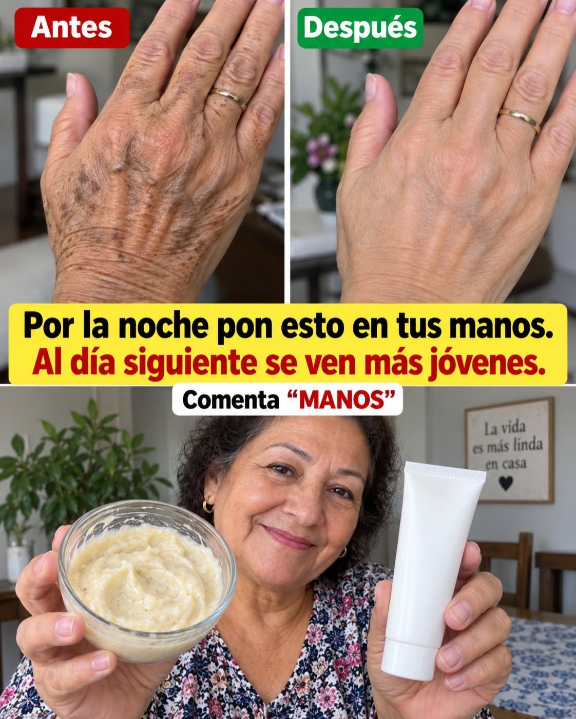 Remedio casero para rejuvenecer manos