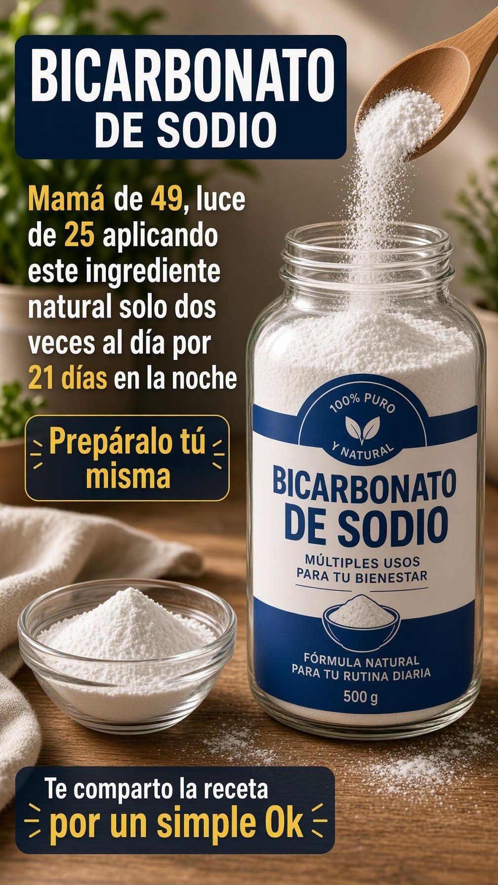 Bicarbonato de sodio para el cuidado de la piel