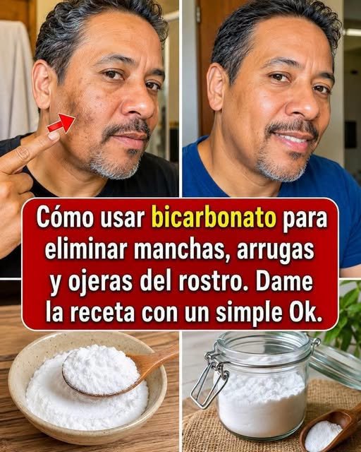 Antes y Después del Uso de Bicarbonato de Sodio en el Rostro