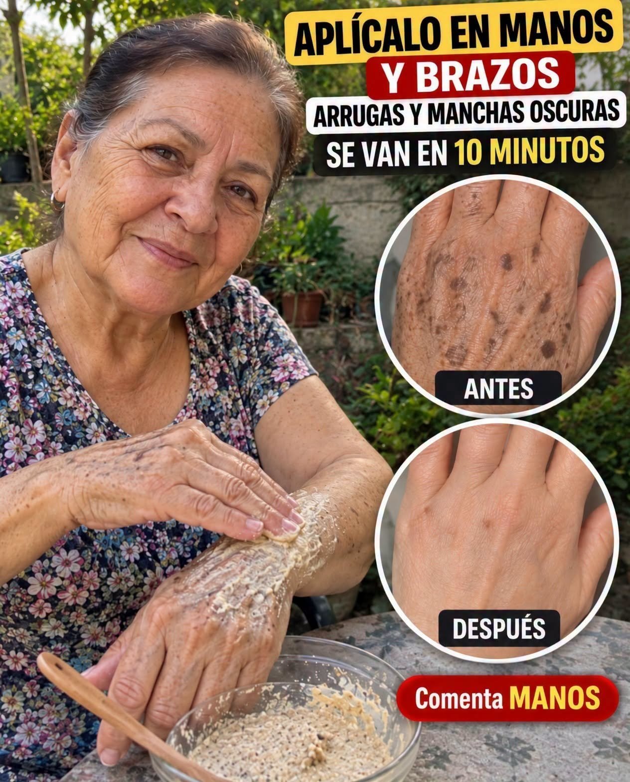 Mezcla de Nivea y ácido glicólico para manos