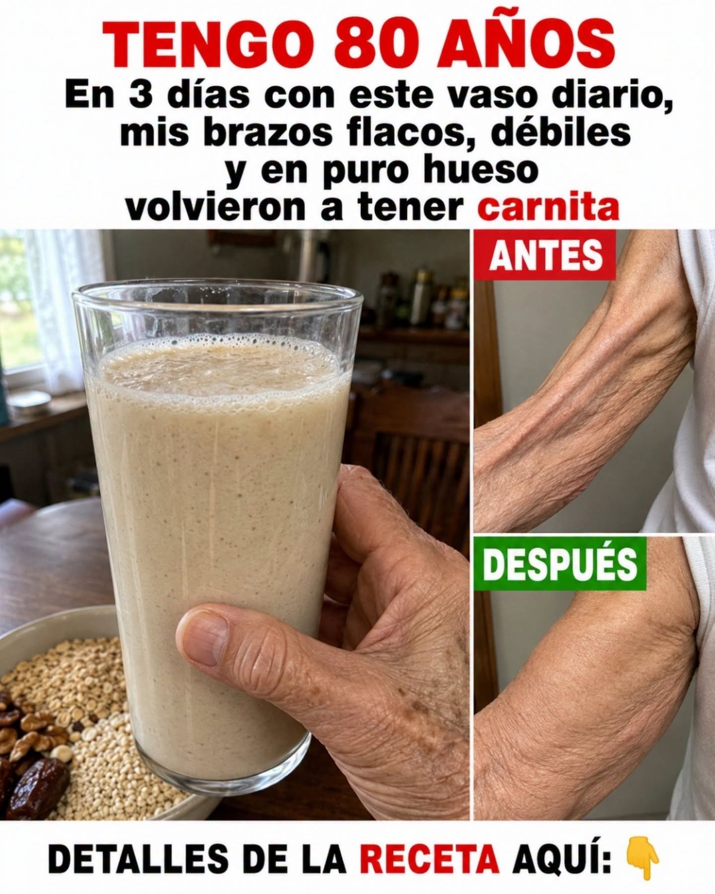 Batido de guineo y leche