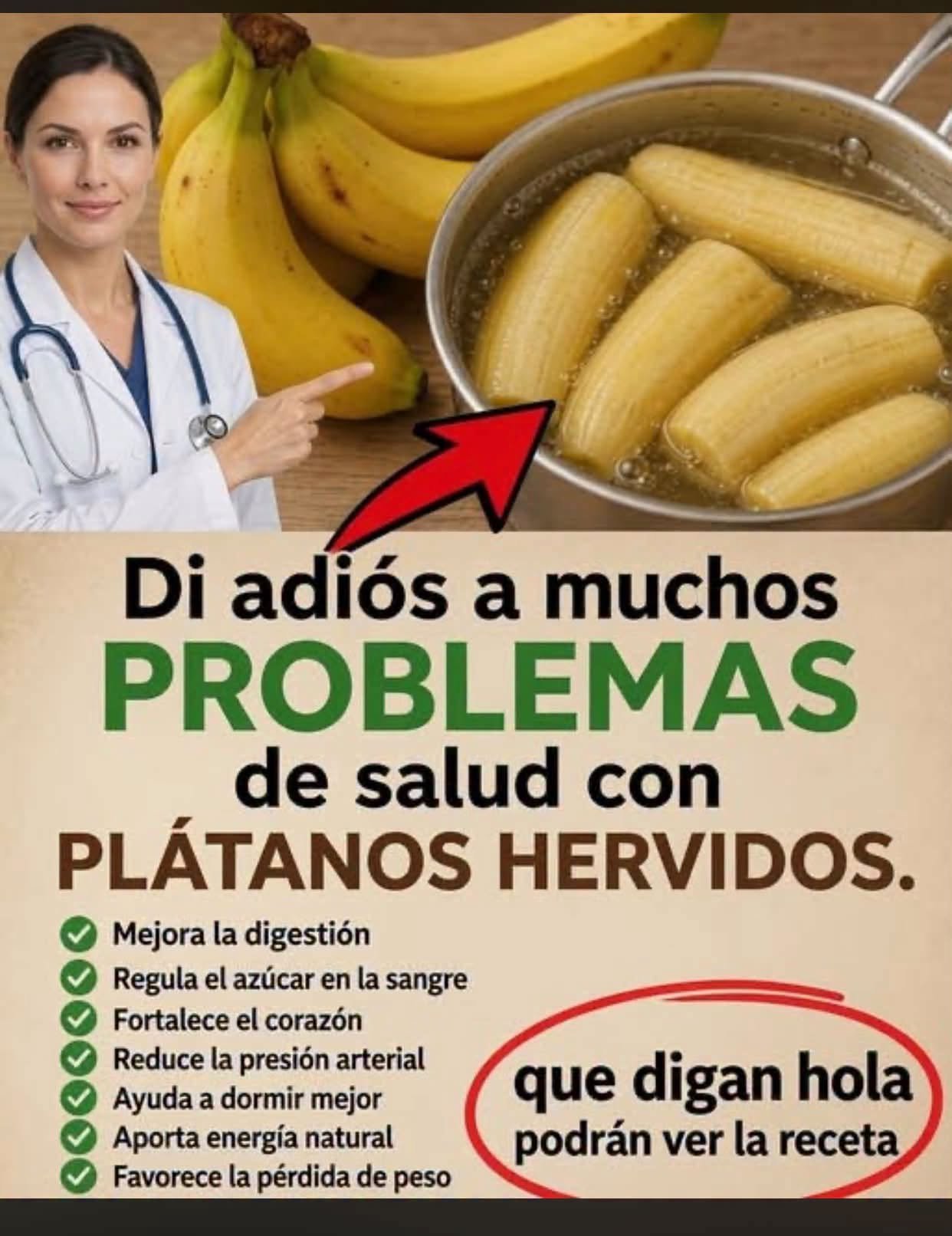 Beneficios de hervir plátanos