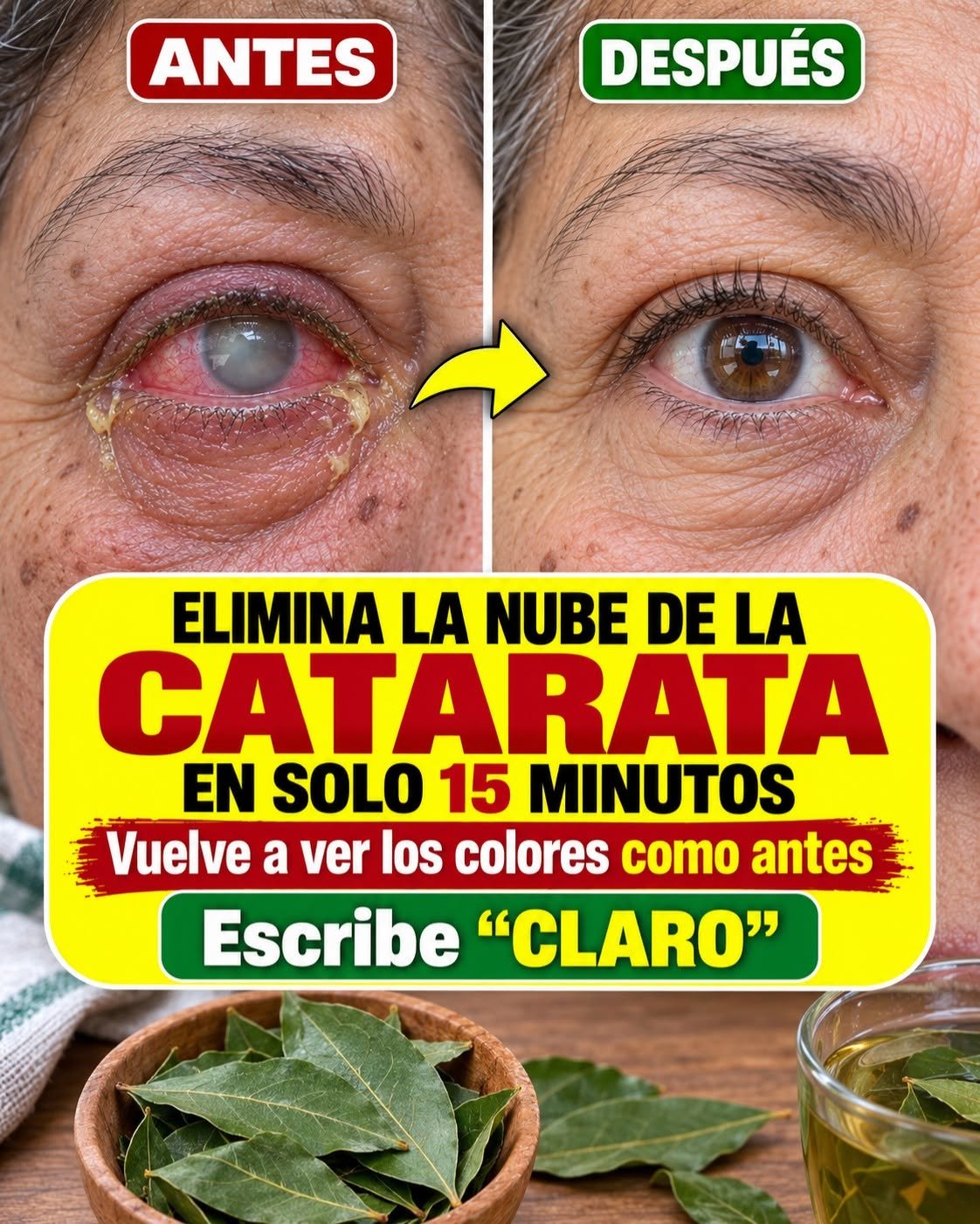 Antes y después de una catarata