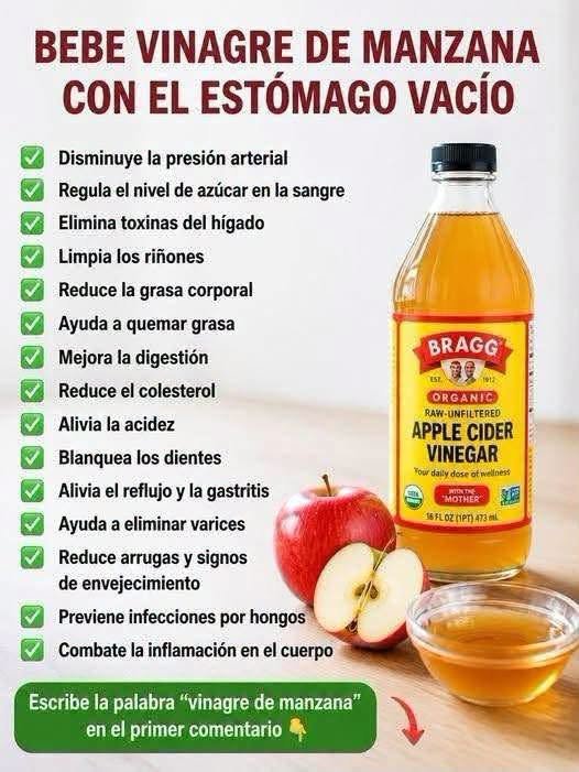 Beneficios del vinagre de manzana