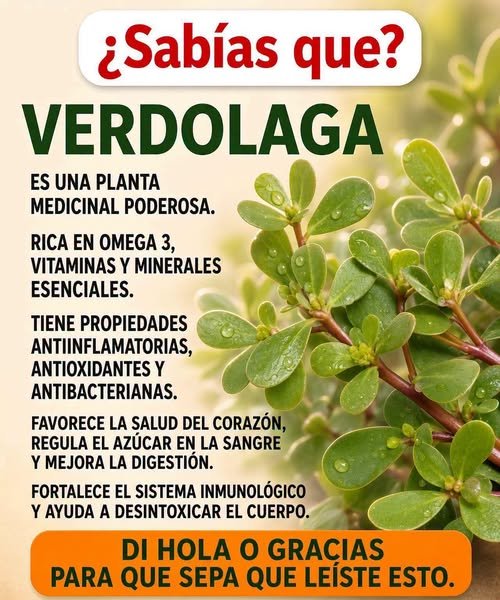 Propiedades medicinales de la verdolaga