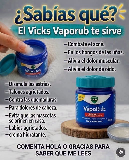 Usos del Vicks VapoRub