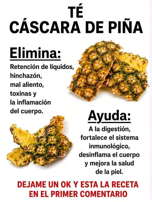 Beneficios del té de cáscara de piña