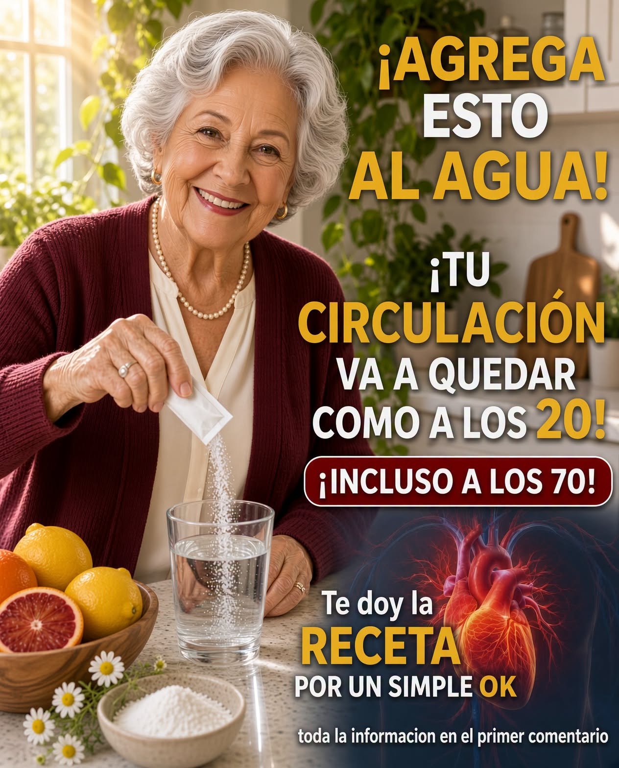 Bebidas naturales para la salud de adultos mayores