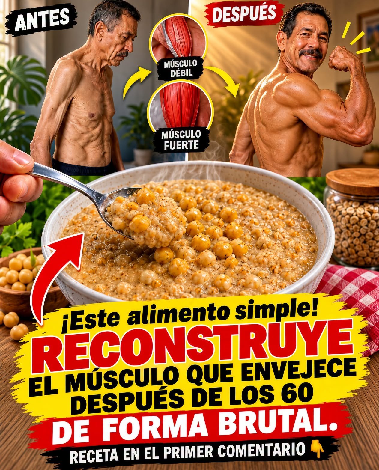 Alimento que reconstruye músculo