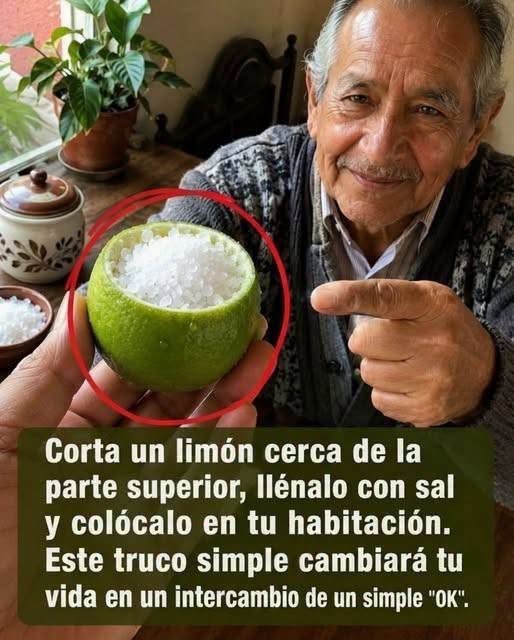 Limón y sal en casa