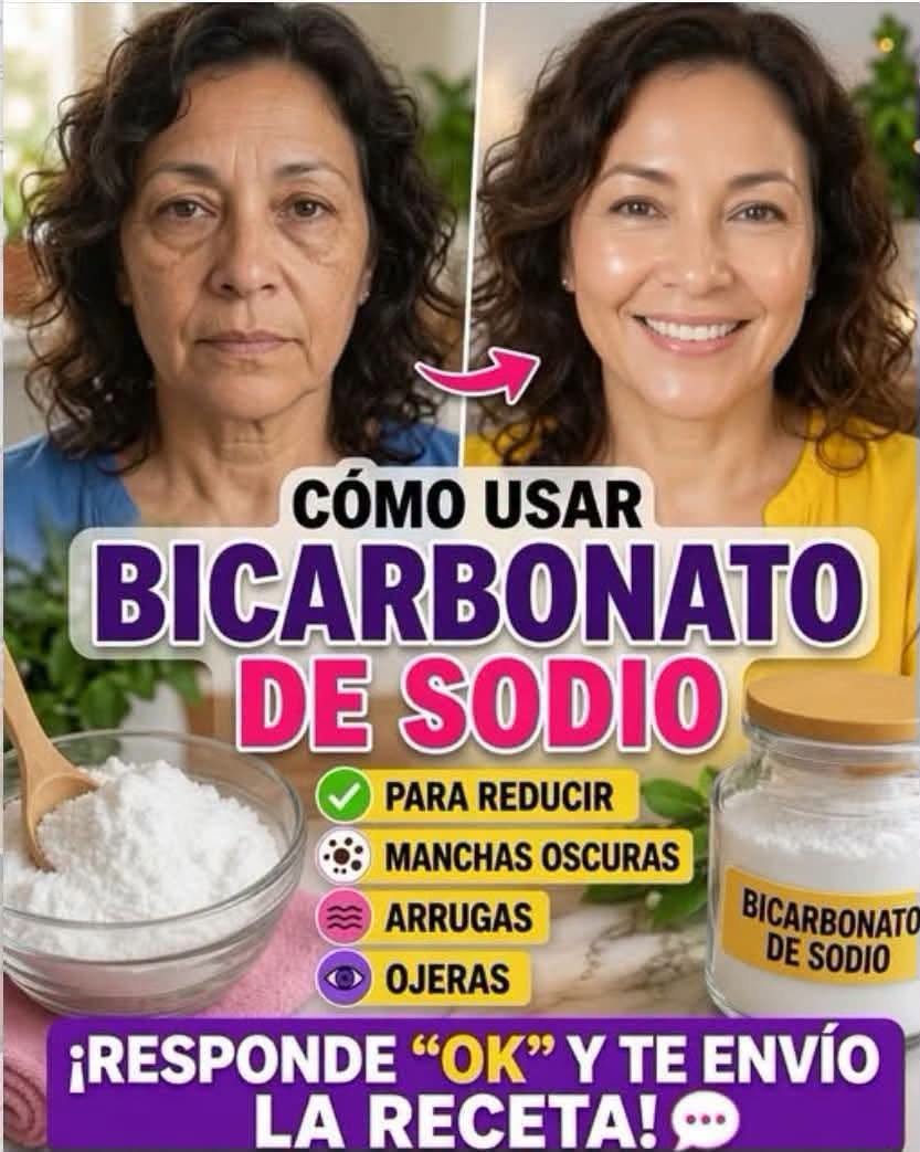 Antes y Después del uso de Bicarbonato de Sodio en el Rostro