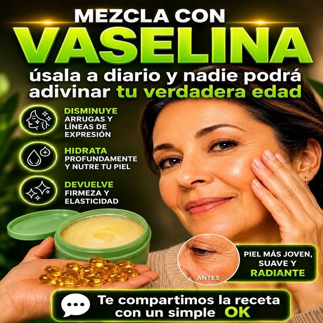 Anuncio de vaselina como tratamiento para el cuidado de la piel