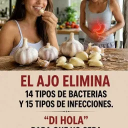 Mujer disfrutando de ajo en la cocina