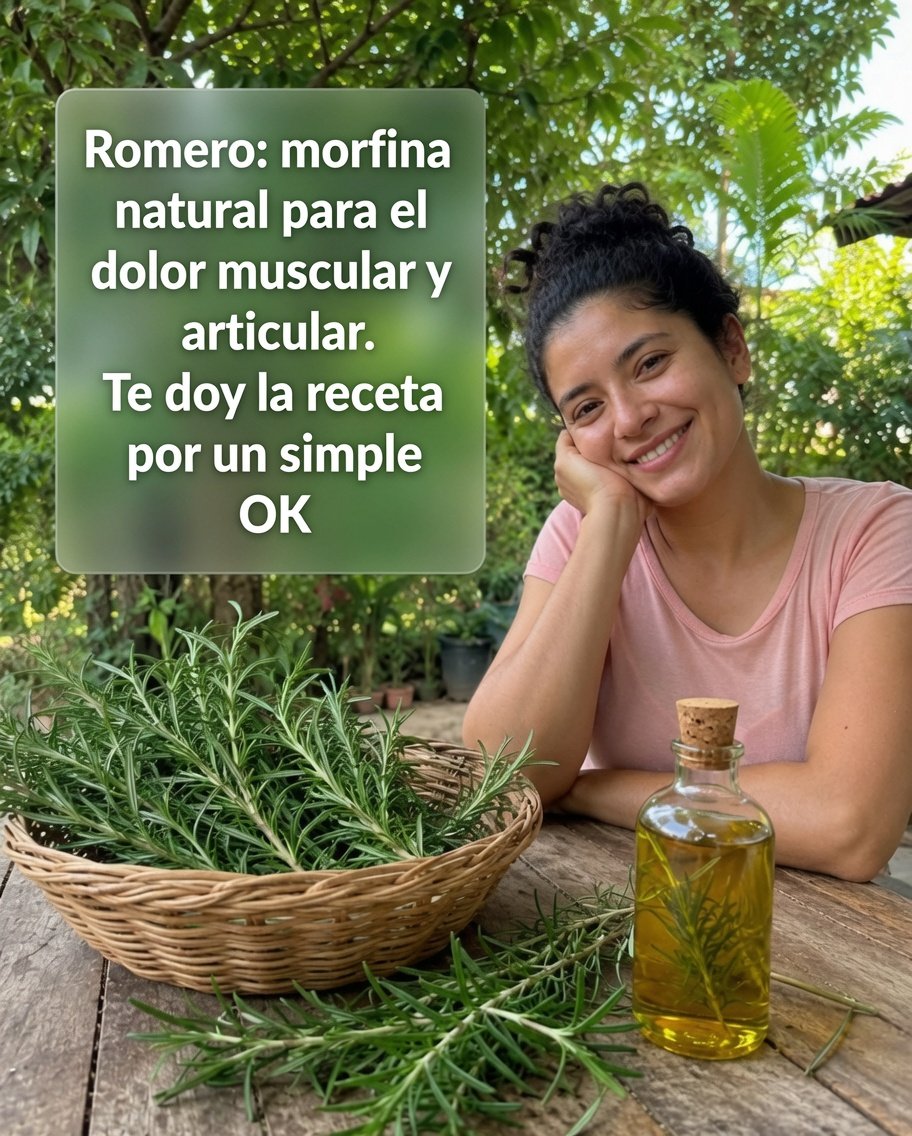 Romero morfina natural para el dolor muscular