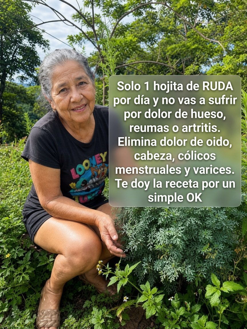 Hojas de Ruda en el jardín