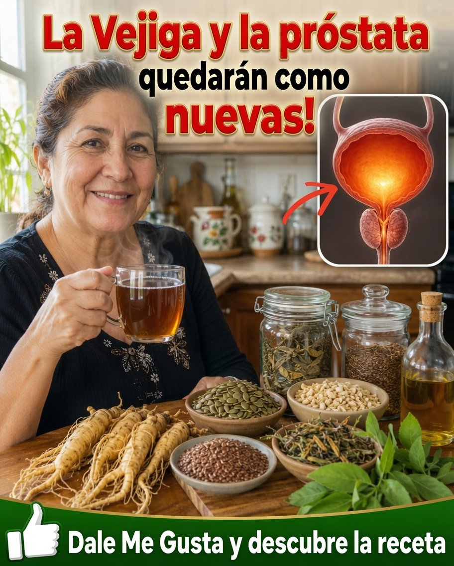 Té de hierbas para próstata y vejiga